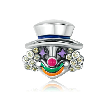 Dijes de payaso de circo en plata de ley 925