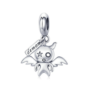Ciondolo Koakuma in argento sterling 925 a forma di piccolo diavoletto malvagio