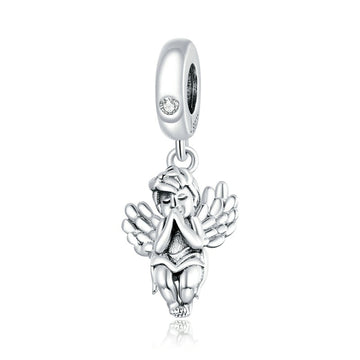 Charms de angelito en plata de ley 925