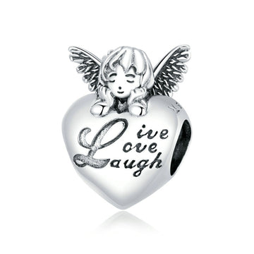 Ciondoli in argento sterling 925 a forma di angelo del Ringraziamento