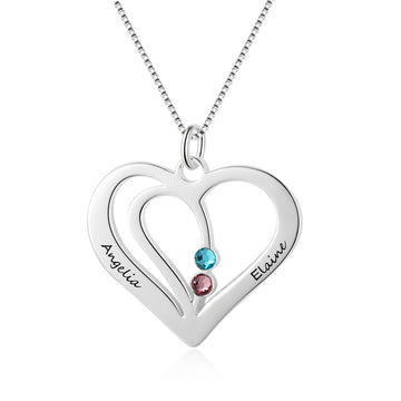 Collana personalizzata con nome inciso a forma di cuore