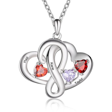 Collar con colgante de nombre grabado personalizado