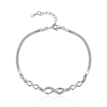 Pulsera de amor infinito de plata de ley 925