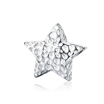 Charms de estrella sencillos de plata 925