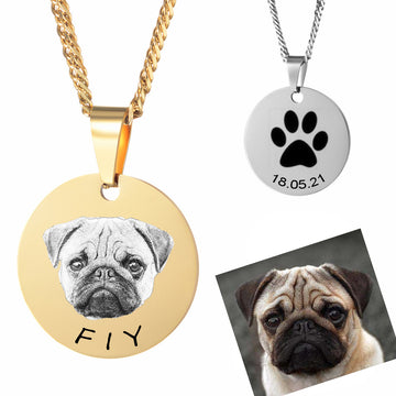 Custom Tiny Dog Cat Name Necklace