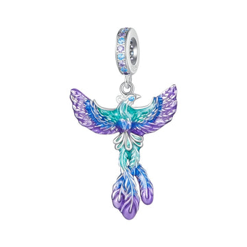 925 Sterling Silver Phoenix Dangle Charms