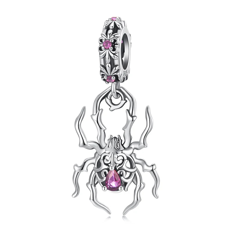 925 Sterling Silver Spider Charms