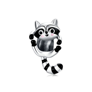 925 Sterling Silve Raccoon Charms