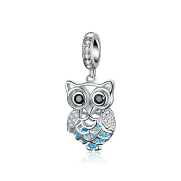 Ciondoli a forma di gufo in argento sterling 925