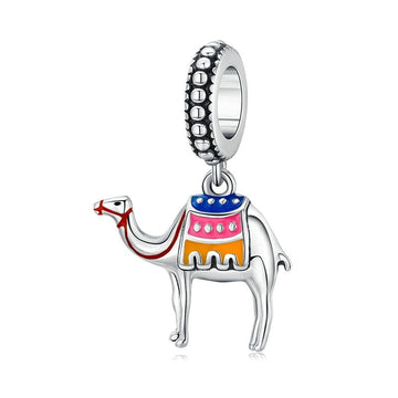 Ciondoli a forma di cammello del deserto in argento sterling 925