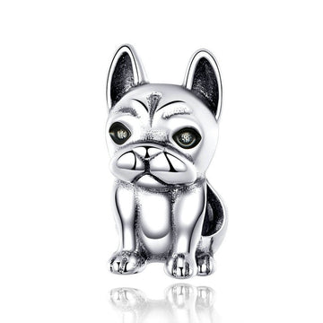 925 Sterling Silver French Bulldog Charms