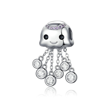 Charms de medusa infantil en plata de ley 925