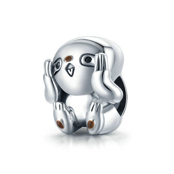 Ciondoli a forma di bradipo in argento sterling 925