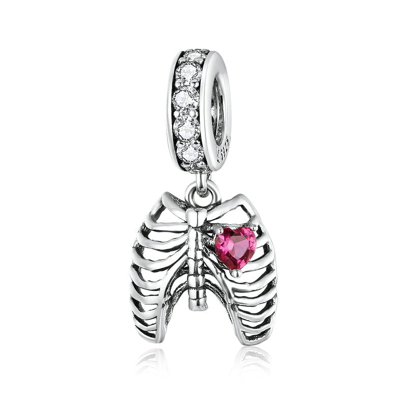 925 Sterling Silver Steampunk Oath with Heart Charms