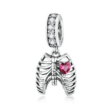 925 Sterling Silver Steampunk Oath with Heart Charms