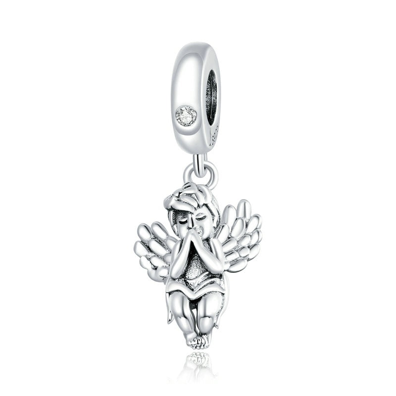 Ciondoli a forma di piccolo angelo in argento sterling 925