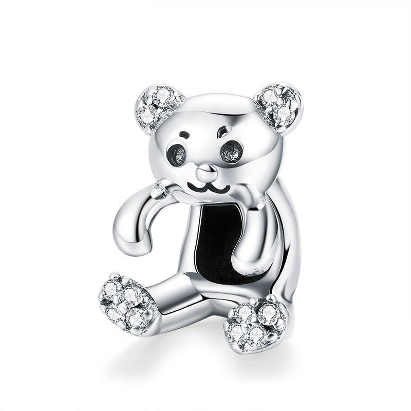 Ciondoli a forma di orsetto in argento sterling 925