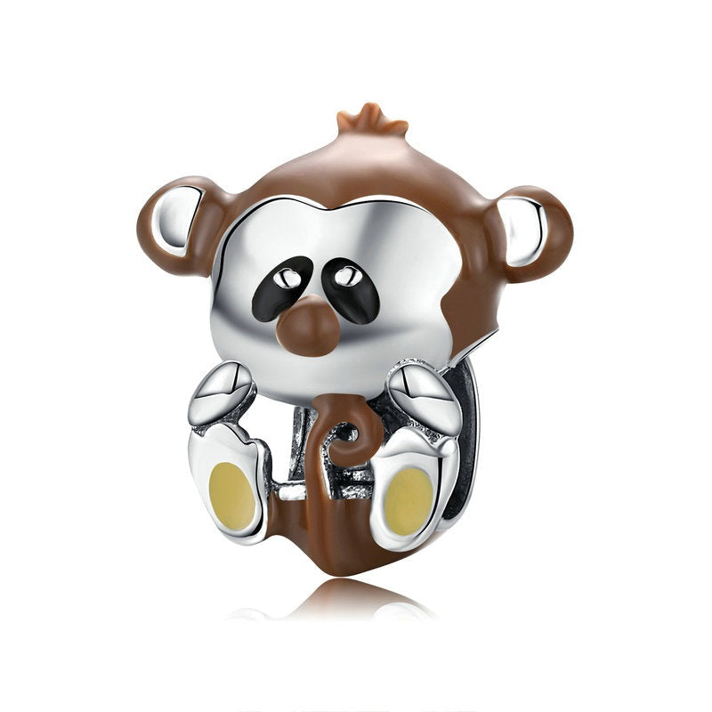 925 Sterling Silver Lovely Monkey Charms
