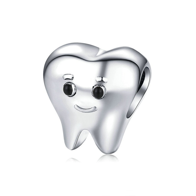 925 Sterling Silver Lovely Tooth Charms
