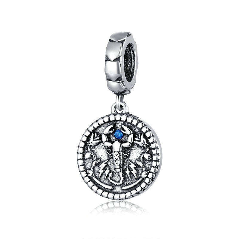 Ciondoli misteriosi a forma di scorpione in argento sterling 925
