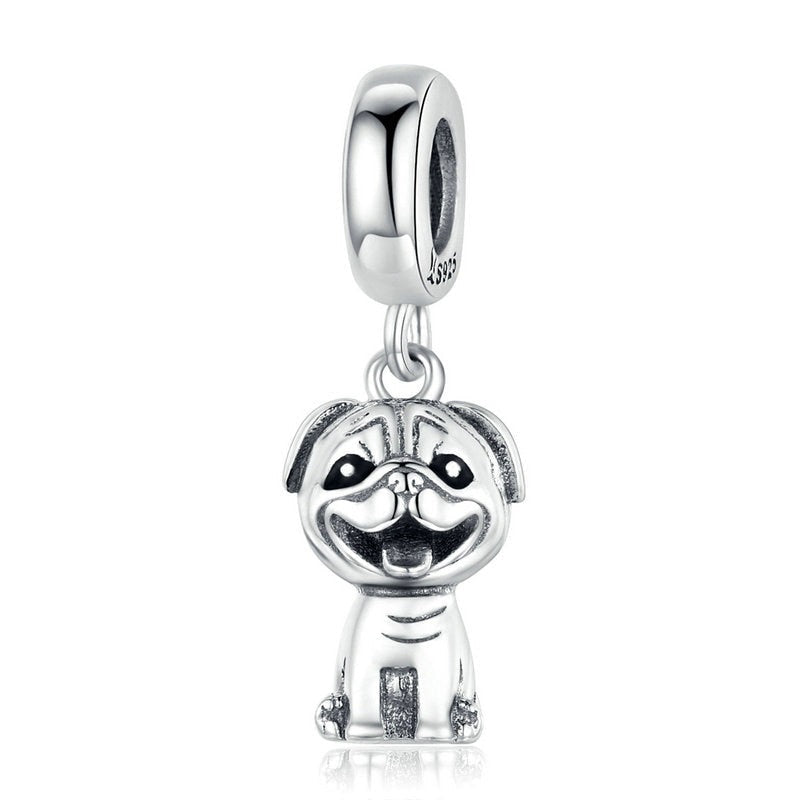 Dijes Bako de perro mascota en plata de ley 925