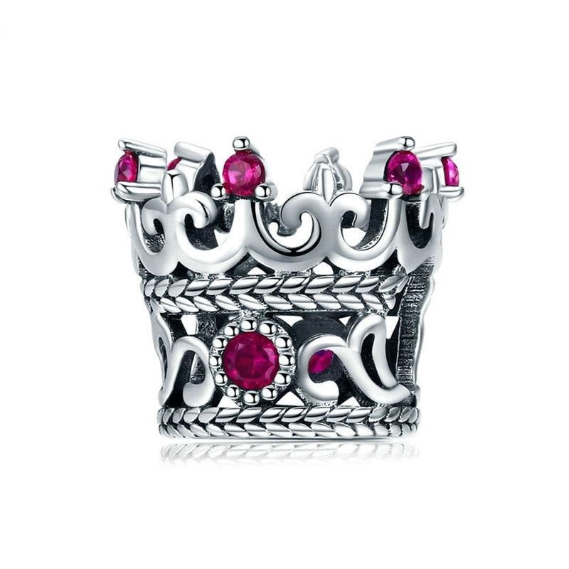 925 Sterling Silver Queen Crown Charms