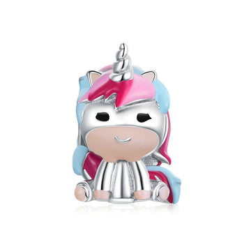 925 Sterling Silver Rainbow Horse Charms