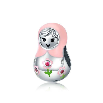 925 Sterling Silver Russian Dolls Charms