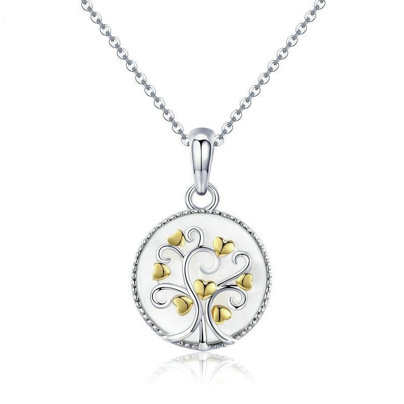 Collar del árbol de la vida en plata de ley 925