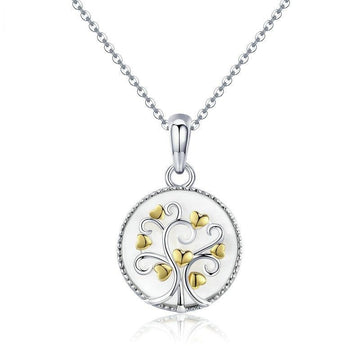 Collar del árbol de la vida en plata de ley 925