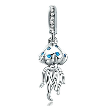 925 Sterling Silver Jellyfish Charms
