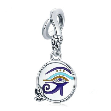 925 Sterling Silver Twin Eyes Charms