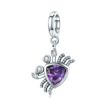 Deliziosi ciondoli a forma di granchio viola