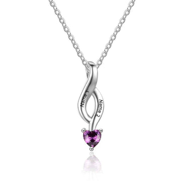 Personalized 925 Sterling Silver DIY Birthstone Necklace
