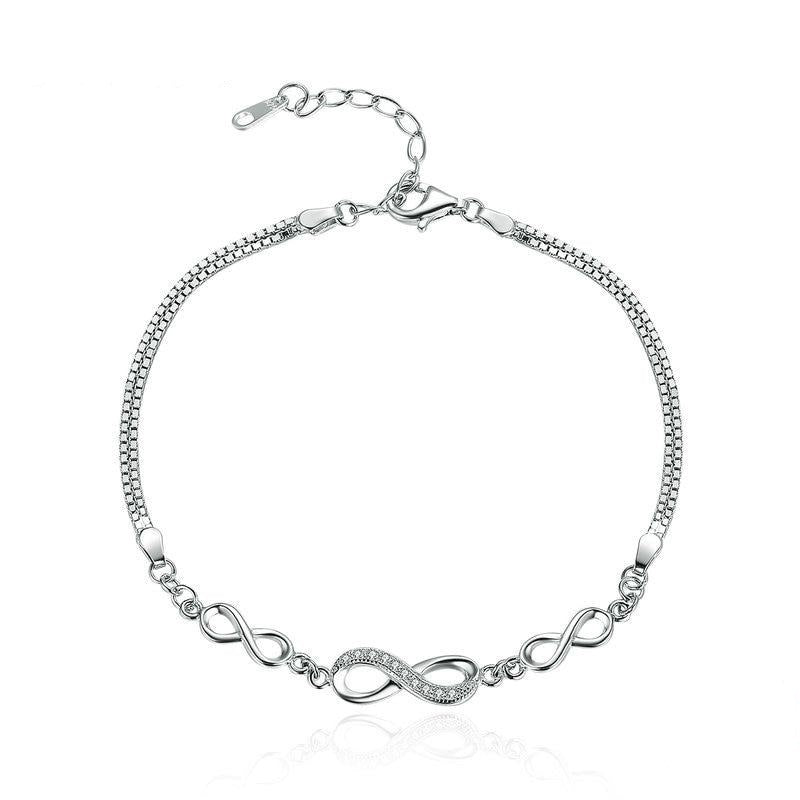 925 Sterling Silver Endless Love Bracelet