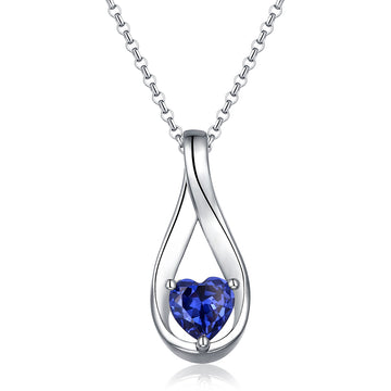 925 Sterling Silver Personalized Custom Birthstone Necklace