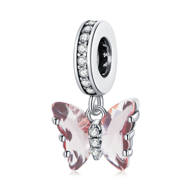 Ciondoli a forma di farfalla in argento sterling 925