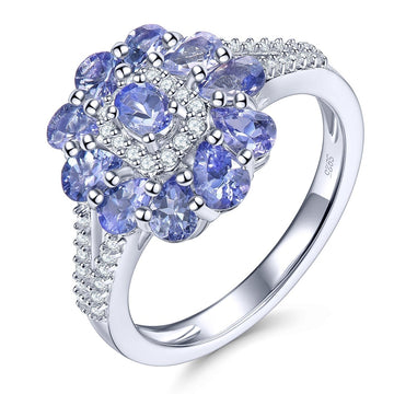 Genuine Gemstone S925 Natural Tanzanite Ring