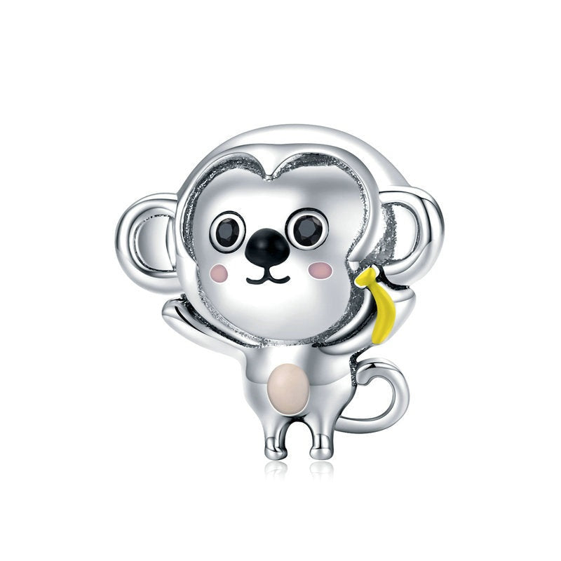925 Sterling Silver Little Monkey Charms