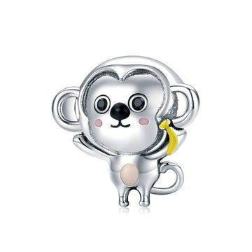 925 Sterling Silver Little Monkey Charms